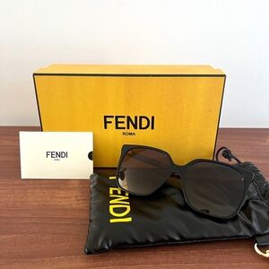 Fendi Fine 59mm Geometric Sunglasses
